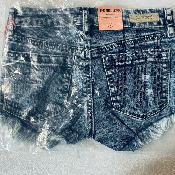 Blank NYC The  Mini Lenox Denim Shorts Girls‎ Size 7 - Picture 2 of 5